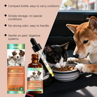 HKM-6548925 Flea and Tick Prevention Support Drops for Dogs and Cats - Natural Ingredients for Safe Protection