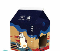 HKM-6549053 Foldable Japanese Milk Nest Cat Scratch Board - Corrugated Paper Chew Toy for Cats