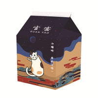 HKM-6549053 Foldable Japanese Milk Nest Cat Scratch Board - Corrugated Paper Chew Toy for Cats