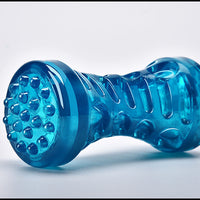 HKM-6549693 TPR Sounding Molar Stick Pet Toy in Peacock Blue & Orange - Small & Large Sizes Available