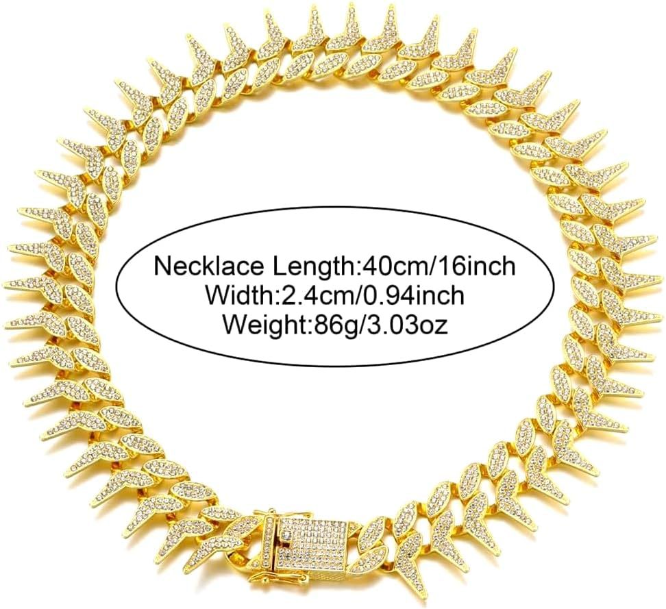 HKM-6551485 Plaid Diamond Pet Neckband Necklace in Gold, Silver, and Rose Gold - Multiple Sizes Available