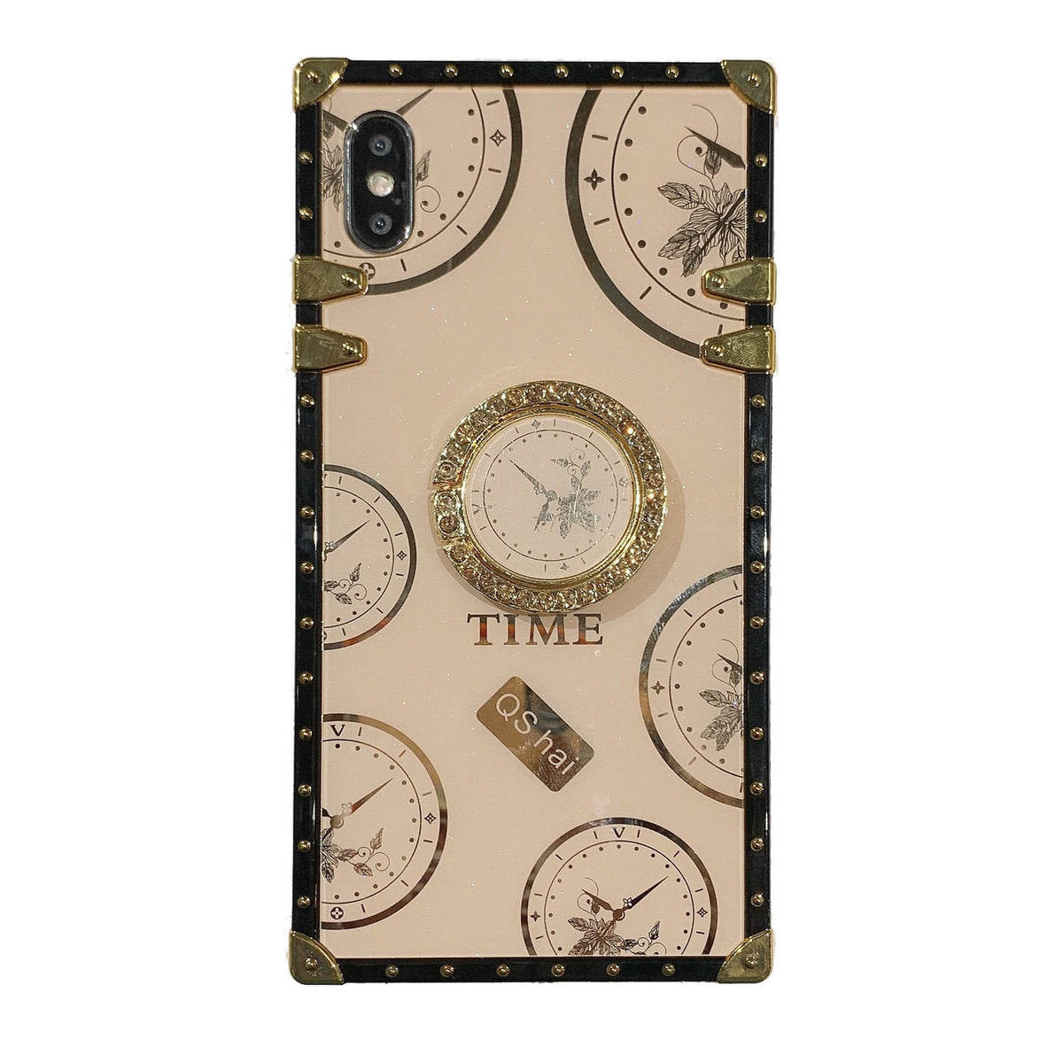 HKM-655251 Fashionable Square Watch Phone Case Compatible with iPhone 12, 11 Pro Max, and Samsung S20 Ultra