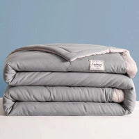 HKM-655315 Lightweight Washed Cotton Air Conditioner Quilt - Summer Polyester Fiber Fill in Multiple Sizes