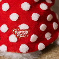 HKM-6554429 Red Polka Dot Sleeveless Hooded Vest Coat for Pets