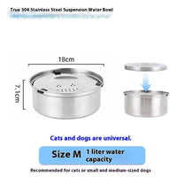 HKM-6554685 Large Capacity Stainless Steel Pet Water Bowl for Dogs and Cats - 1L, 3L, 5.6L Options Available