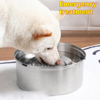 HKM-6554685 Large Capacity Stainless Steel Pet Water Bowl for Dogs and Cats - 1L, 3L, 5.6L Options Available