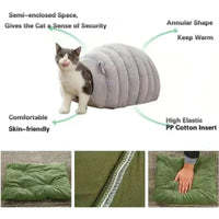 HKM-6556093 Cozy Pet Bed and Basket for Cats and Dogs - 38x42x33cm Size