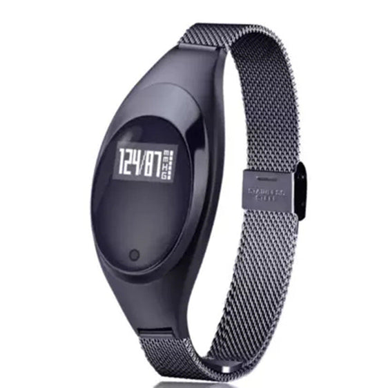 HKM-655827 Smart Bracelet with Blood Pressure and Heart Rate Monitoring, Sleep Tracking, Call and Alarm Reminders, Compatible with Android and iOS