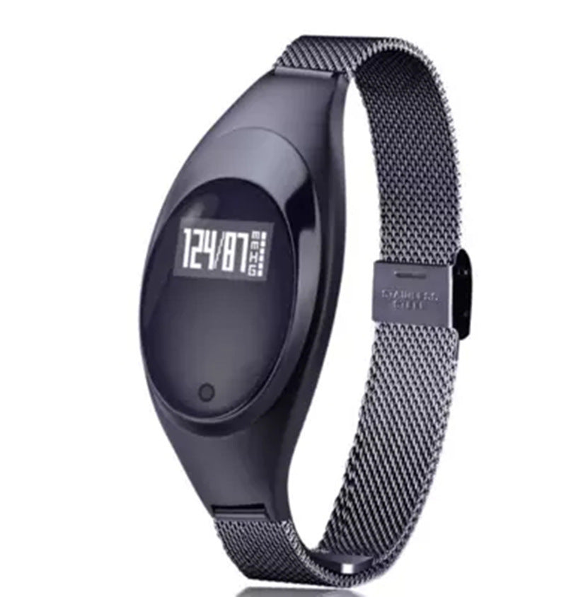 HKM-655827 Smart Bracelet with Blood Pressure and Heart Rate Monitoring, Sleep Tracking, Call and Alarm Reminders, Compatible with Android and iOS