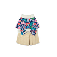 HKM-6558781 Flower Japanese Kimono Pet Apparel in Cotton and Polyester for Small to Extra Large Dogs