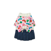 HKM-6558781 Flower Japanese Kimono Pet Apparel in Cotton and Polyester for Small to Extra Large Dogs