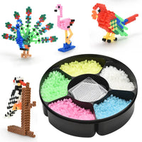 HKM-655891 DIY Assembled Glow Colorful Ironing Beads Craft Set - 7500 Pieces for Ages 6 and Up