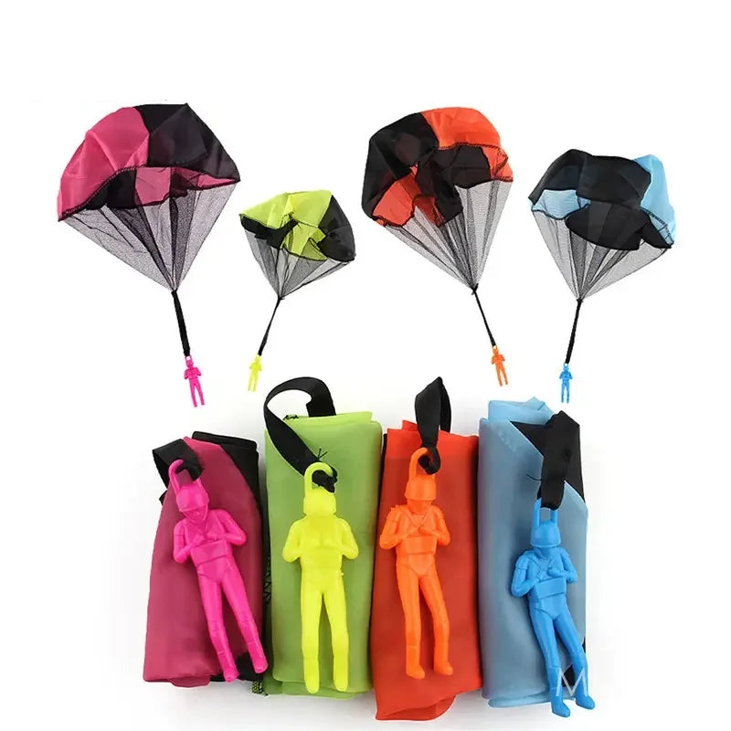 HKM-655955 Mini Plastic Parachute Toy for Kids - Fun Outdoor Activity for Ages 2-4