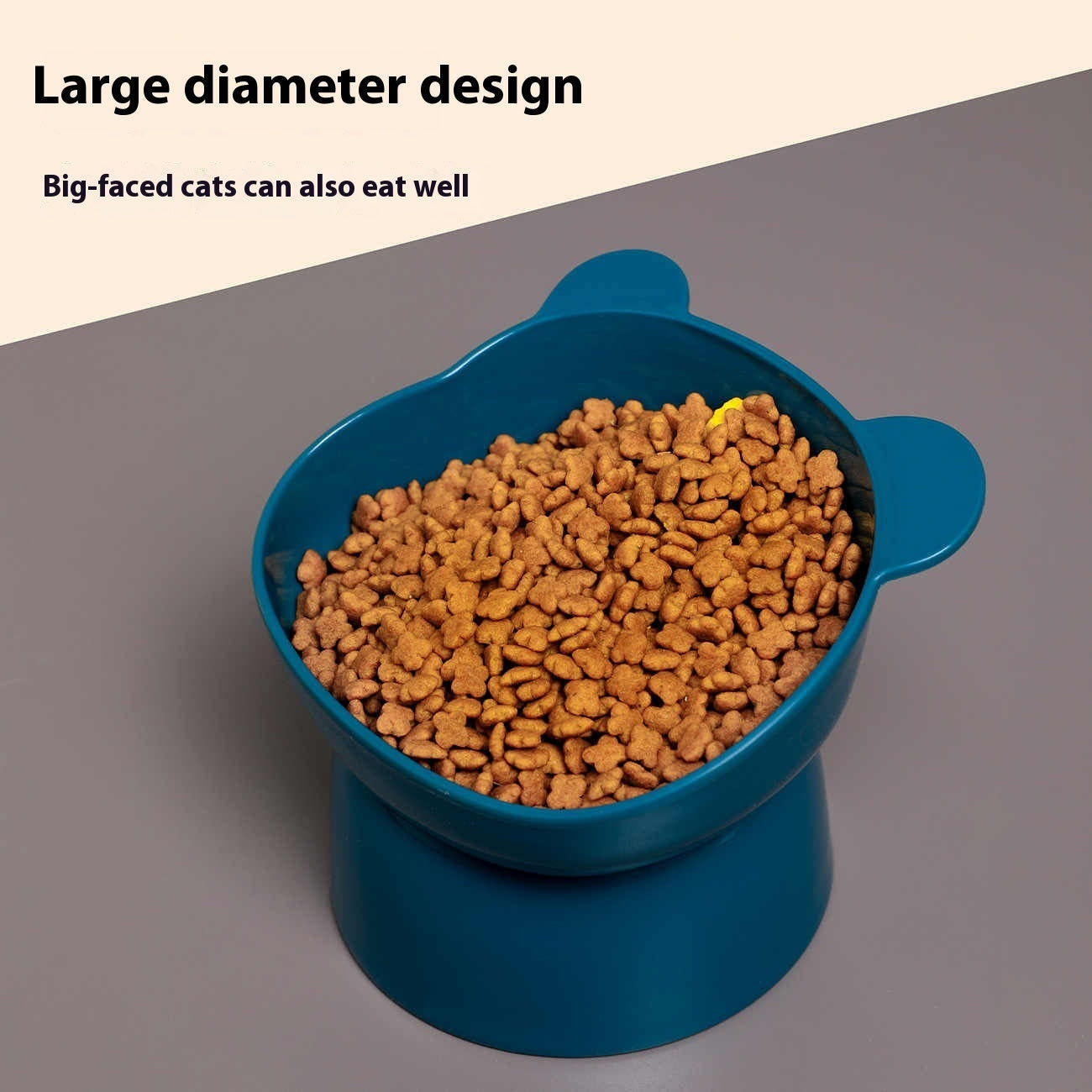 HKM-6560573 Oblique High Foot Anti-Tumble Pet Bowl for Cats and Dogs - Available in Multiple Colors