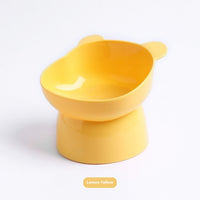 HKM-6560573 Oblique High Foot Anti-Tumble Pet Bowl for Cats and Dogs - Available in Multiple Colors