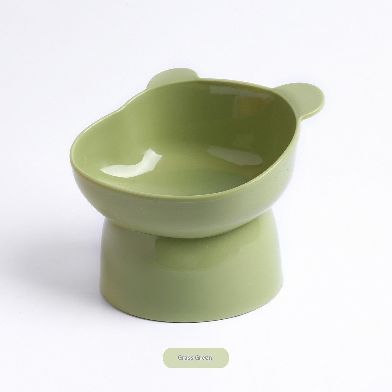 HKM-6560573 Oblique High Foot Anti-Tumble Pet Bowl for Cats and Dogs - Available in Multiple Colors