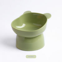 HKM-6560573 Oblique High Foot Anti-Tumble Pet Bowl for Cats and Dogs - Available in Multiple Colors