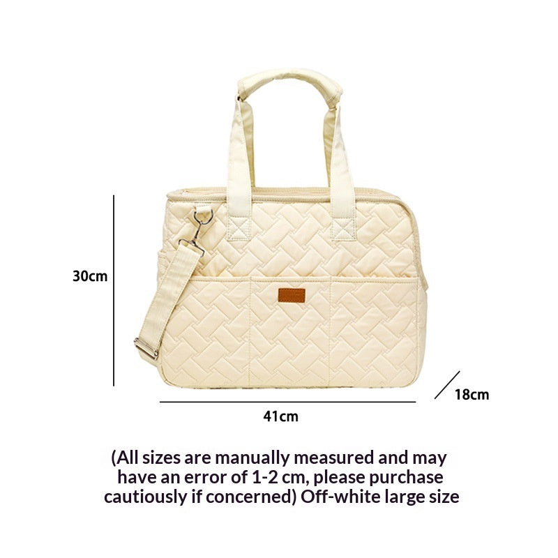 HKM-6560829 Lightweight Beige Canvas Crossbody Pet Carrier Bag for Cats