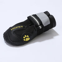 HKM-6561213 Waterproof Dog Shoes for Pets – Durable Cloth Material, Available in Black and Red, Sizes 2 to 8