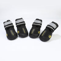 HKM-6561213 Waterproof Dog Shoes for Pets – Durable Cloth Material, Available in Black and Red, Sizes 2 to 8