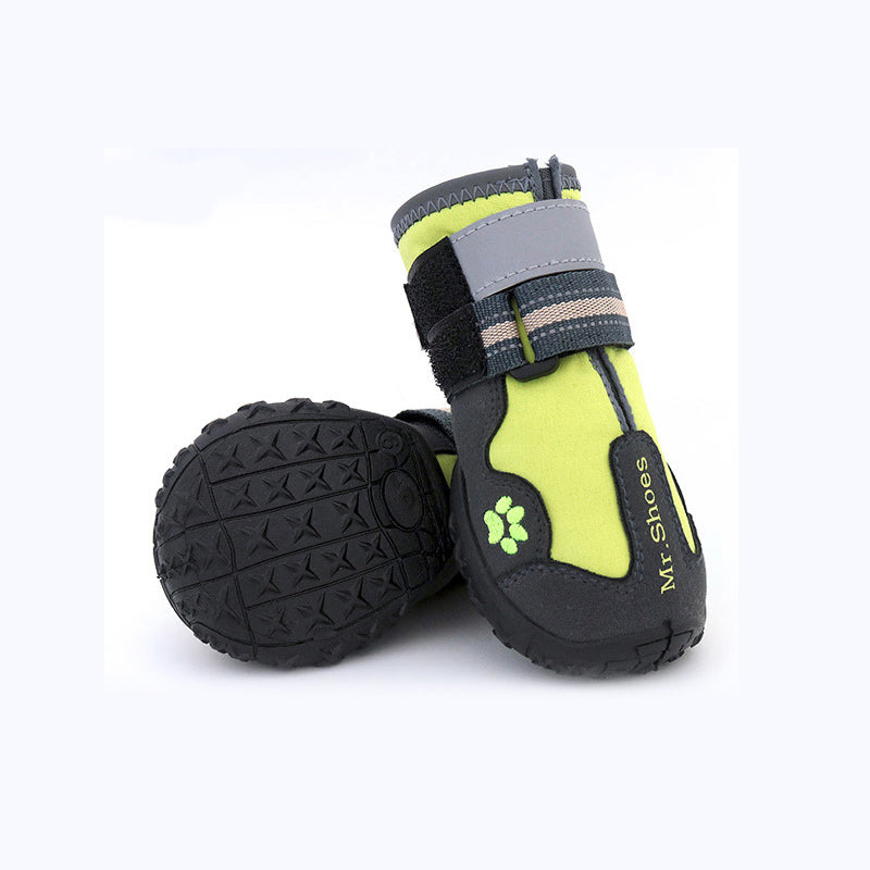 HKM-6561213 Waterproof Dog Shoes for Pets – Durable Cloth Material, Available in Black and Red, Sizes 2 to 8