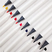 HKM-656595 168 Colour Brush Tip Alcohol Markers for Sketching and Art Design