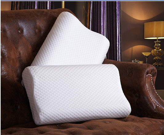 HKM-656595 Wavy Memory Foam Pillow with Polyester Fiber Cover