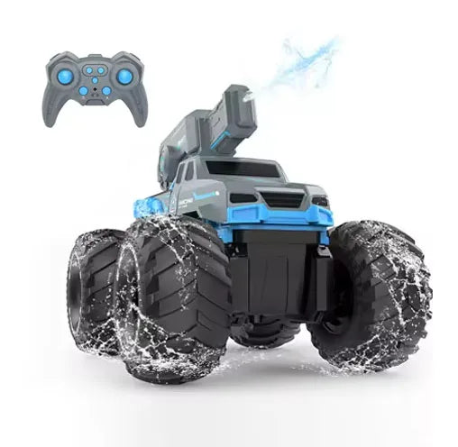 HKM-656723 Remote-Controlled Amphibious Stunt Car with Water Jet Function for Outdoor Play