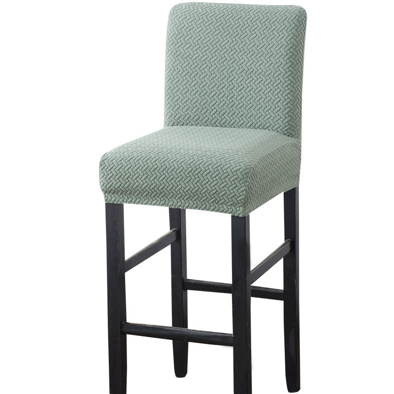 HKM-656851 Brushed Twill Stretch High Stool Chair Cover - Durable Polyester and Spandex Blend, 39x35CM