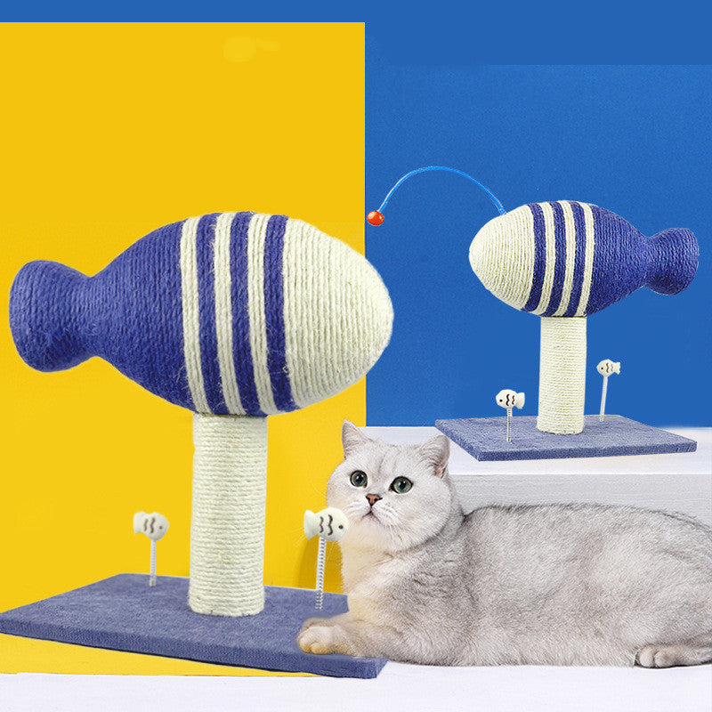 HKM-656915 Sisal Flying Fish Grinder Pet Large Vertical Toy
