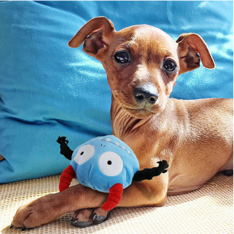 HKM-6569789 Vibrating Dog Toy Ball with Plush Cover for Small & Medium Dogs