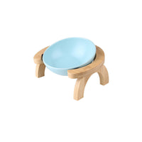 HKM-6570301 Oblique Ceramic Cat Food Bowl with Adjustable Angle - 300ML & 600ML Options