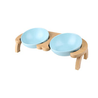 HKM-6570301 Oblique Ceramic Cat Food Bowl with Adjustable Angle - 300ML & 600ML Options