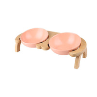 HKM-6570301 Oblique Ceramic Cat Food Bowl with Adjustable Angle - 300ML & 600ML Options