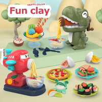 HKM-657043 DIY Clay Machine with 8 Colors of Plasticine for Pretend Play and Food Making, Suitable for Kids Aged 3 and Up