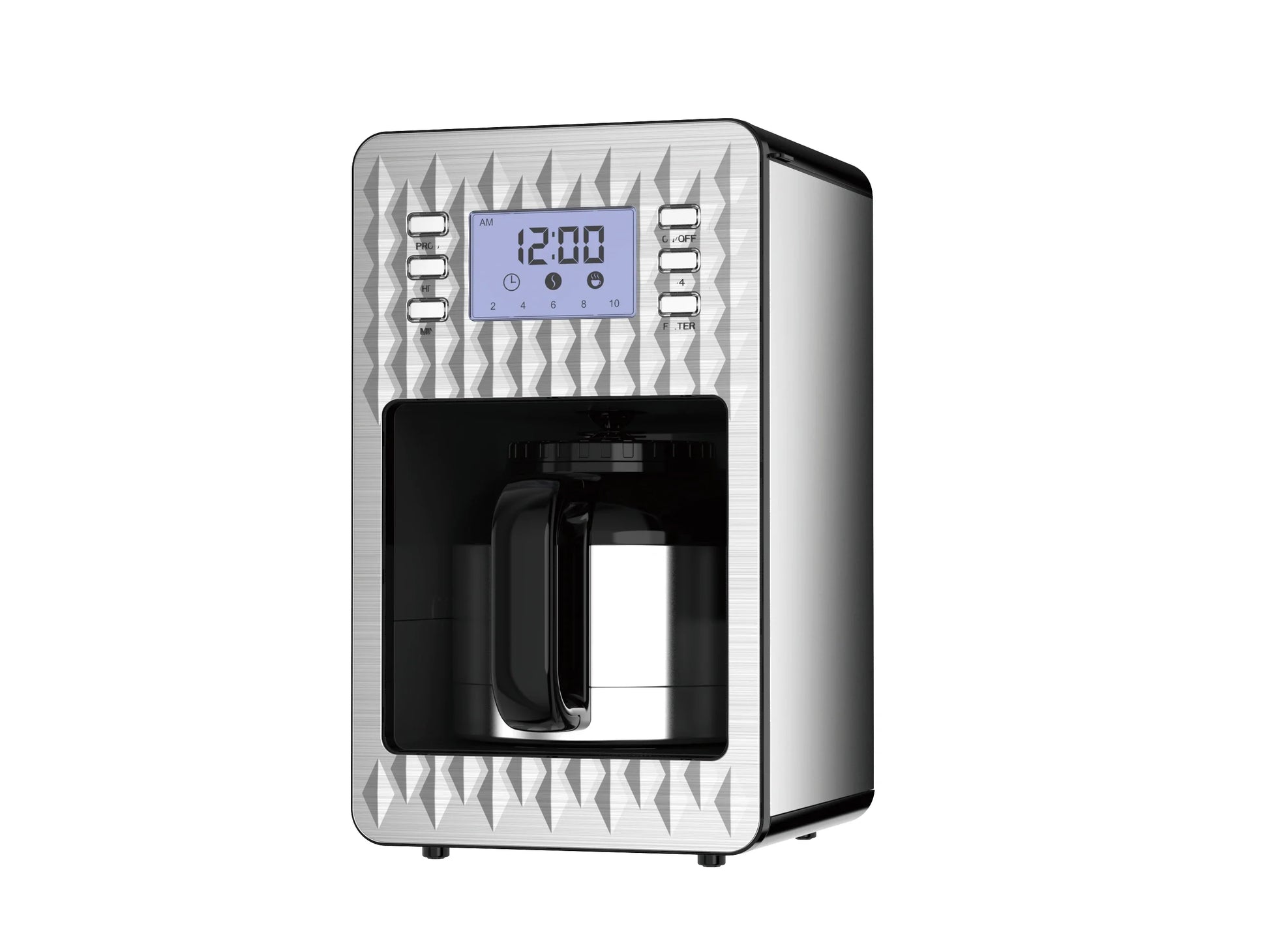 HKM-657043 Programmable 1.8L Drip Coffee Maker with Timer for Easy Brewing