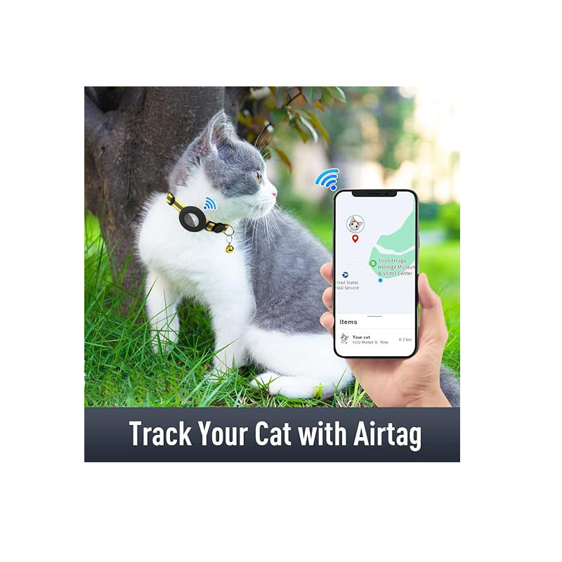 HKM-6572093 Reflective Denim Pet Collar for Cats and Dogs - Casual Style in Multiple Colors