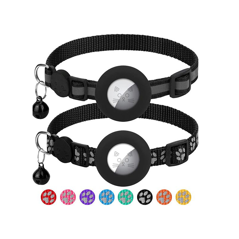 HKM-6572093 Reflective Denim Pet Collar for Cats and Dogs - Casual Style in Multiple Colors