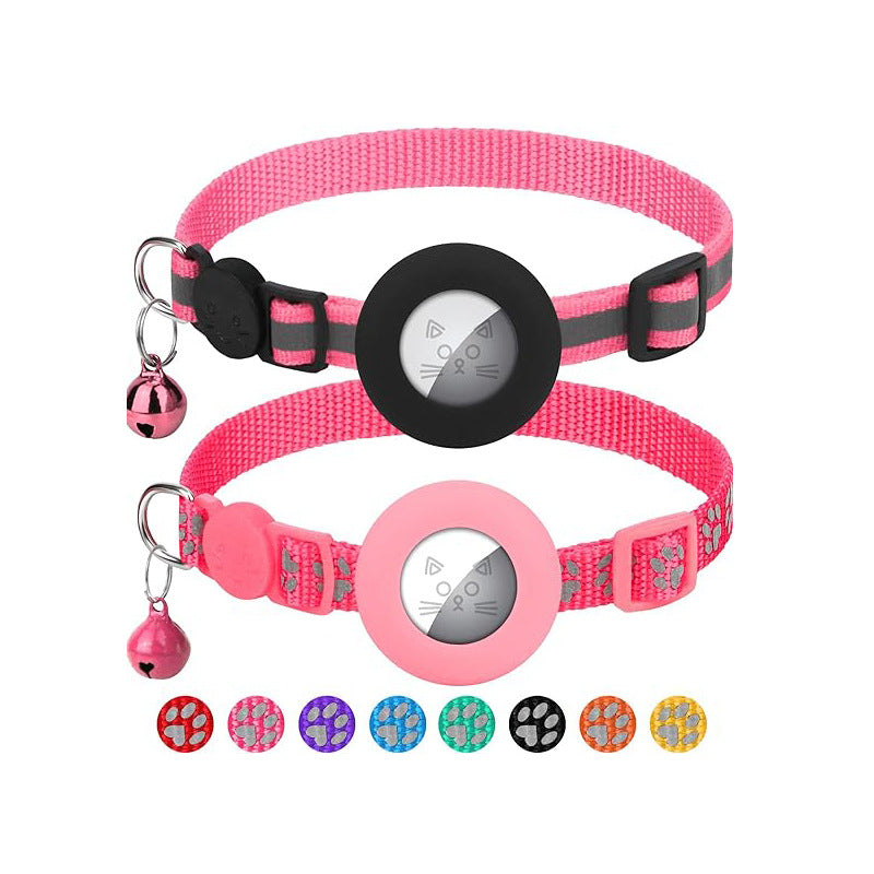 HKM-6572093 Reflective Denim Pet Collar for Cats and Dogs - Casual Style in Multiple Colors