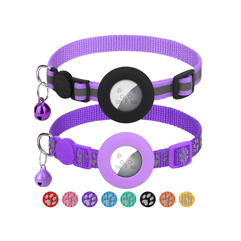 HKM-6572093 Reflective Denim Pet Collar for Cats and Dogs - Casual Style in Multiple Colors