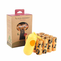 HKM-6572349 Degradable Pet Waste Bags - Leak-Proof and Easy to Use, Eco-Friendly Solution for Dogs and Cats, 72 or 144 Bags per Set