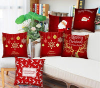 HKM-657683 Modern Polyester Pillowcase with Lattice Deer Design - 45x45cm Cushion Cover