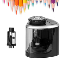 HKM-657747 Detachable Electric Pencil Sharpener for School and Office, Automatic or Manual with Battery, Compact Design
