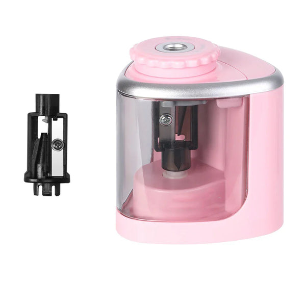 HKM-657747 Detachable Electric Pencil Sharpener for School and Office, Automatic or Manual with Battery, Compact Design