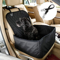 HKM-6578109 Dog Car Front and Rear Pet Cushion - Black Oxford Cloth, 45x45x58CM, Thickened Three-Dimensional Lining