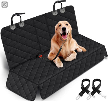 HKM-6578109 Dog Car Front and Rear Pet Cushion - Black Oxford Cloth, 45x45x58CM, Thickened Three-Dimensional Lining