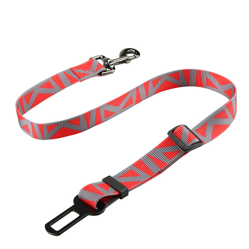 HKM-6578493 Adjustable Dog Seat Belt for Car Safety - Various Colors Available, 2.5cm Width, 54-90cm Adjustable Length