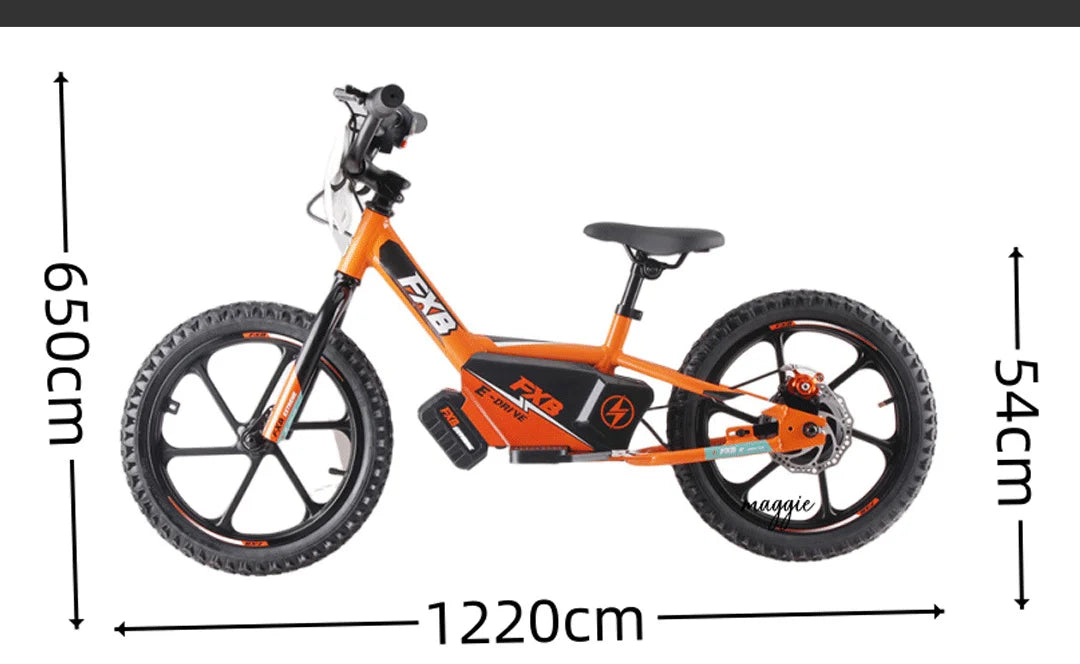 HKM-657875 Children's 16" Electric Balance Bike with 350W Motor and 36V Lithium Battery for Ages 5-12