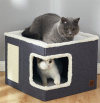HKM-658003 Cloth Cube Cat Nest Foldable