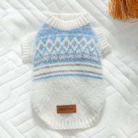 HKM-6580413 Warm and Stylish Diamond-shaped Sweater for Small and Medium Dogs in Soft Material